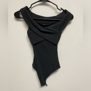 A&F Wrap Front Off Shoulder Bodysuit